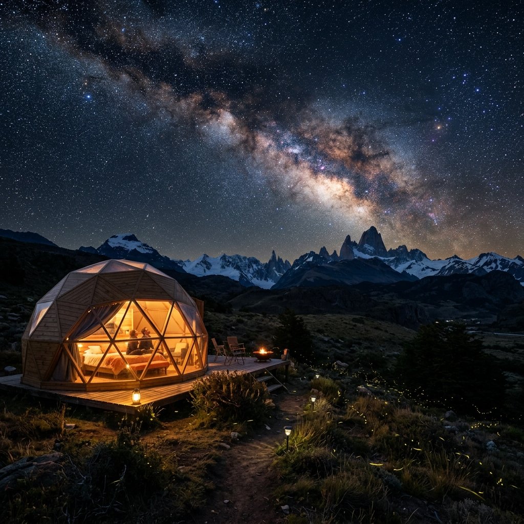 Cielo estrellado y cúpula
